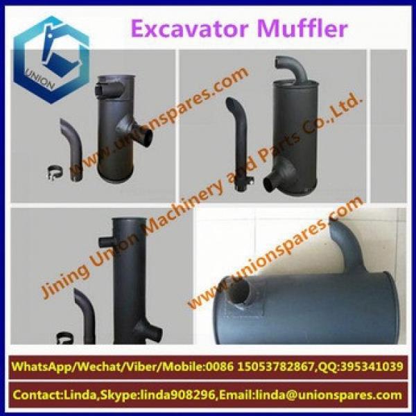 Factory price UH07 Exhaust muffler Excavator muffler Construction Machinery Parts Silencer #5 image